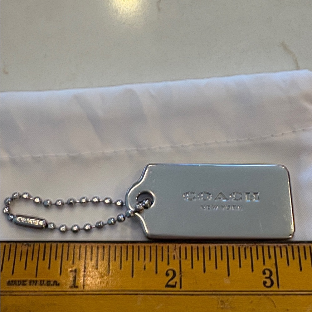 Coach Silver Metal Hangtag EUC - Picture 5 of 6